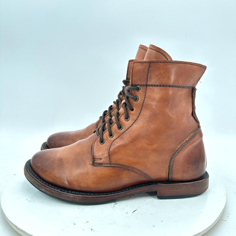 Sutro San Fransisco Men Size 7.5 Brown Leather Plain Tote Ankle Boot